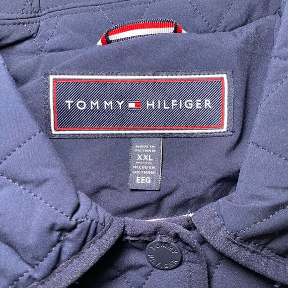 TOMMY HILFIGER Quilted Jacket Navy Size XXL - Picture 5 of 11